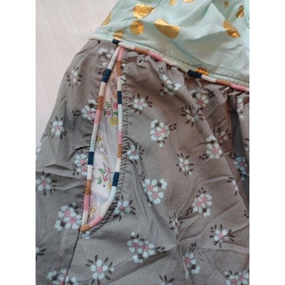 Matilda Jane girls pull-on skirt 6 polka dot floral tiers pockets mixed fabric - Picture 5 of 7